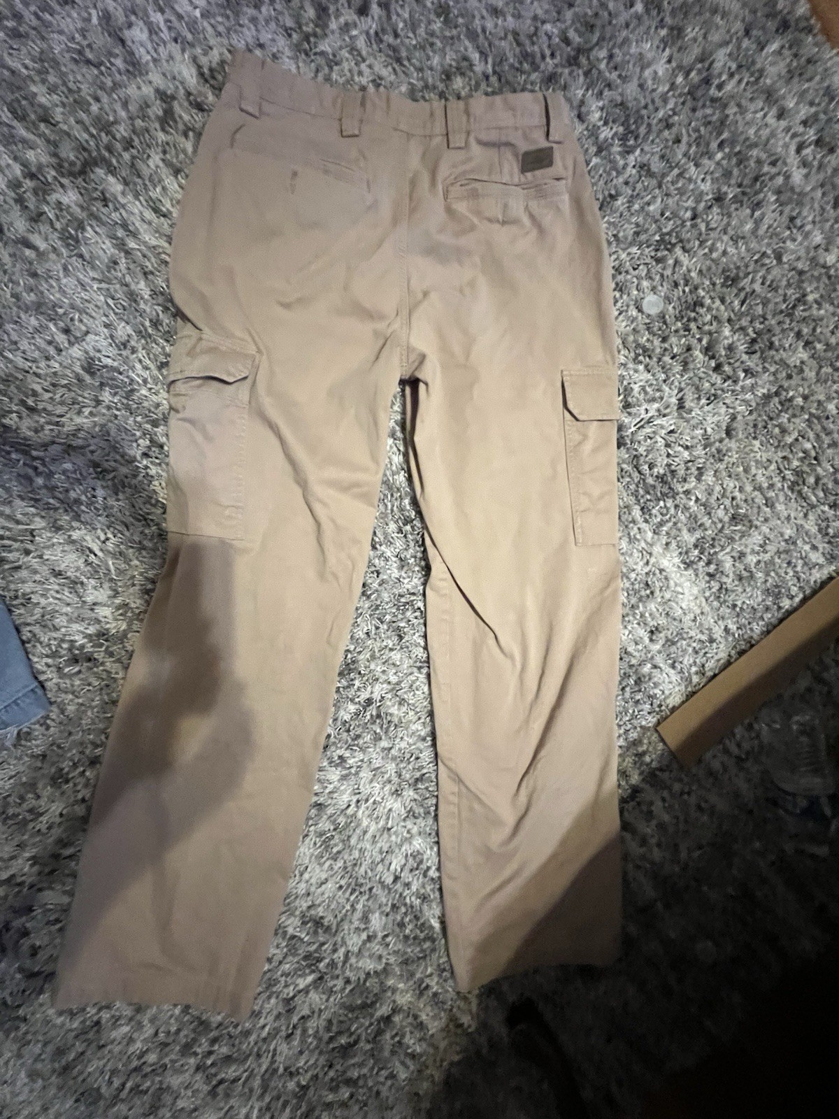 Dockers Ultimate Cargo Men’s Pants 33 Beige Twill Flat Front Straight Leg
