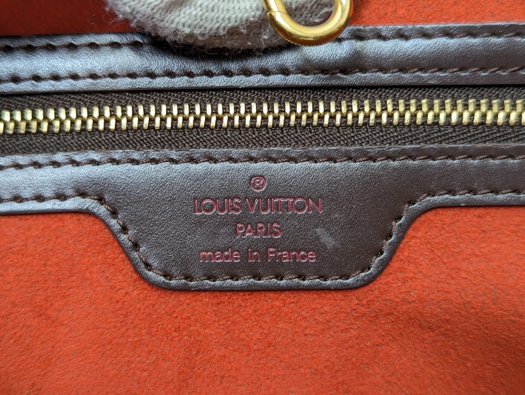 LOUIS VUITTON Damier Ebene Manosque PM Tote bag Brown N51121 BA0023 Authentic LV