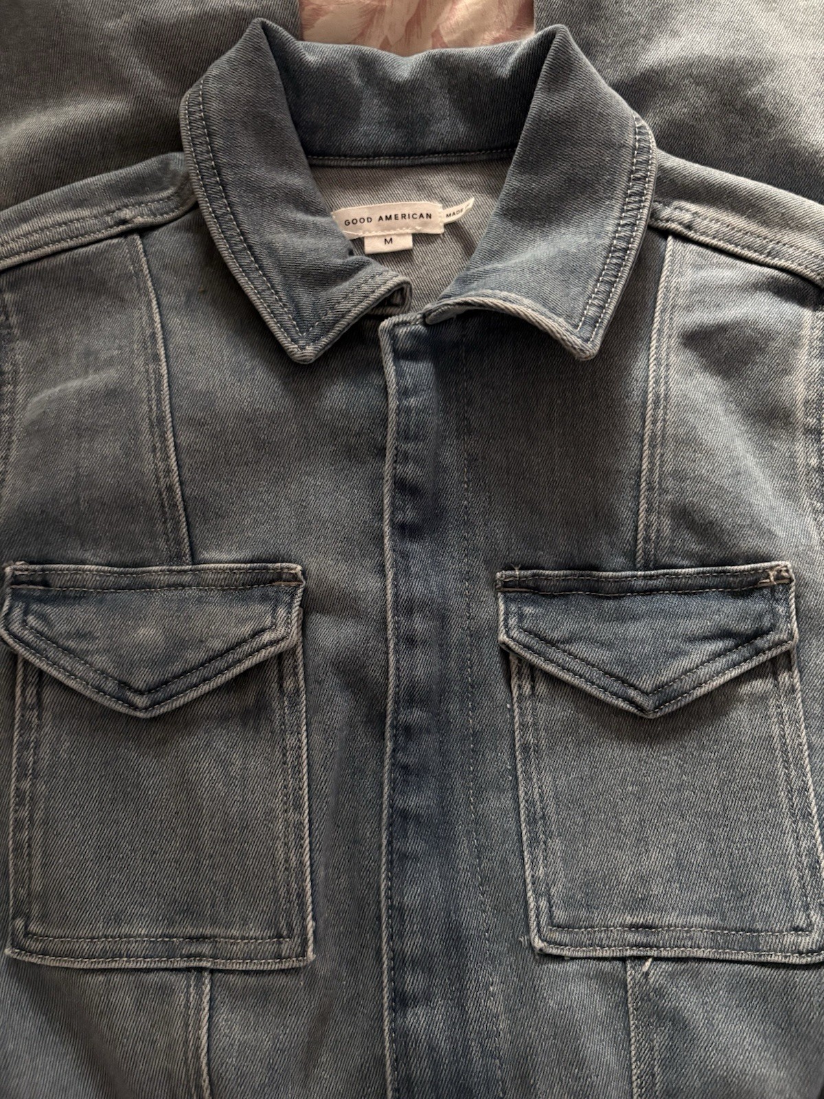 NWT Good American Fit For Success Denim Jumpsuit Size Petite M NWT