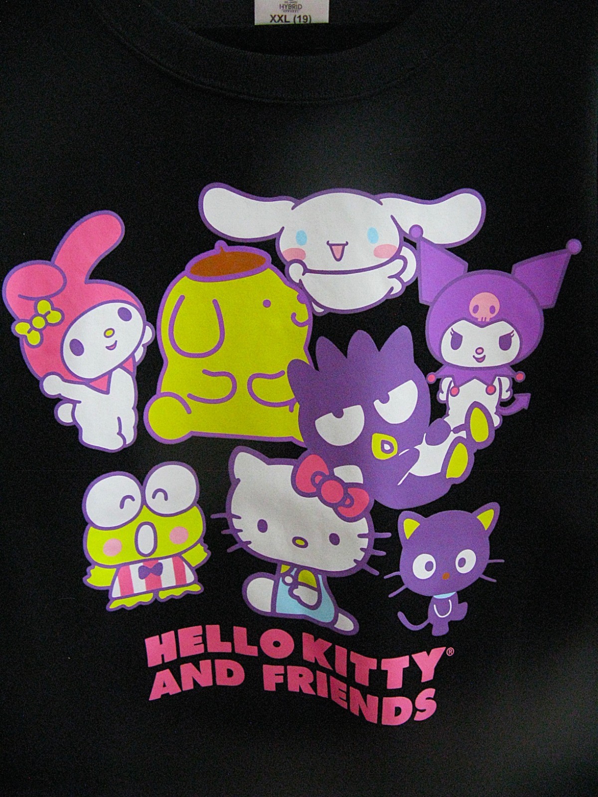 Hello Kitty & Friends Hybrid Apparel Women’s Black Graphic Sweatshirt Size XXL