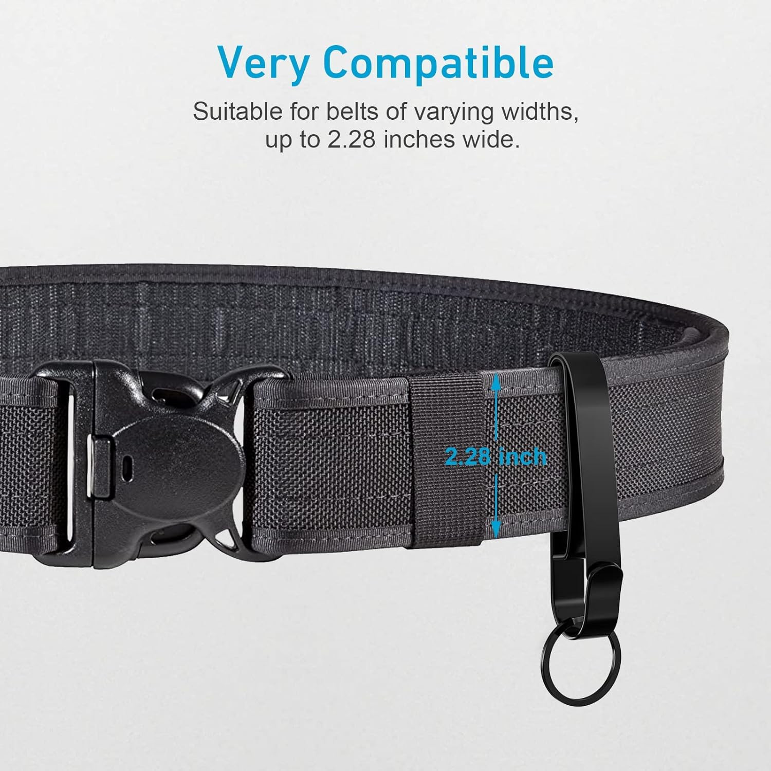 Duty Belt Key Holder, 2PCS Superior Key Ring Holder, Upgraded Quick Release Belt