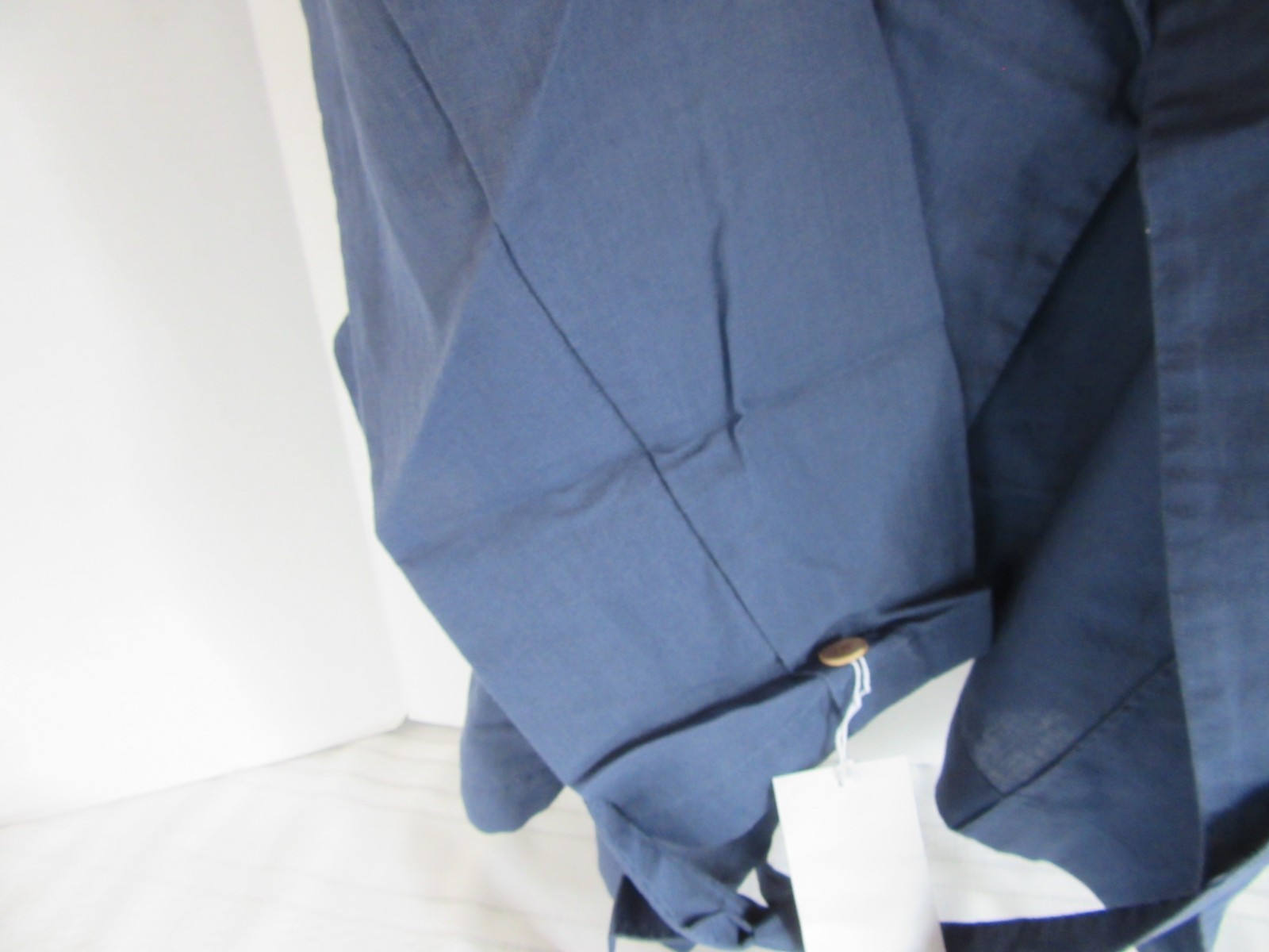Lands’ End Linen Cotton Blend Long Sleeved Blue Jacket #416975 Size 3X NEW!