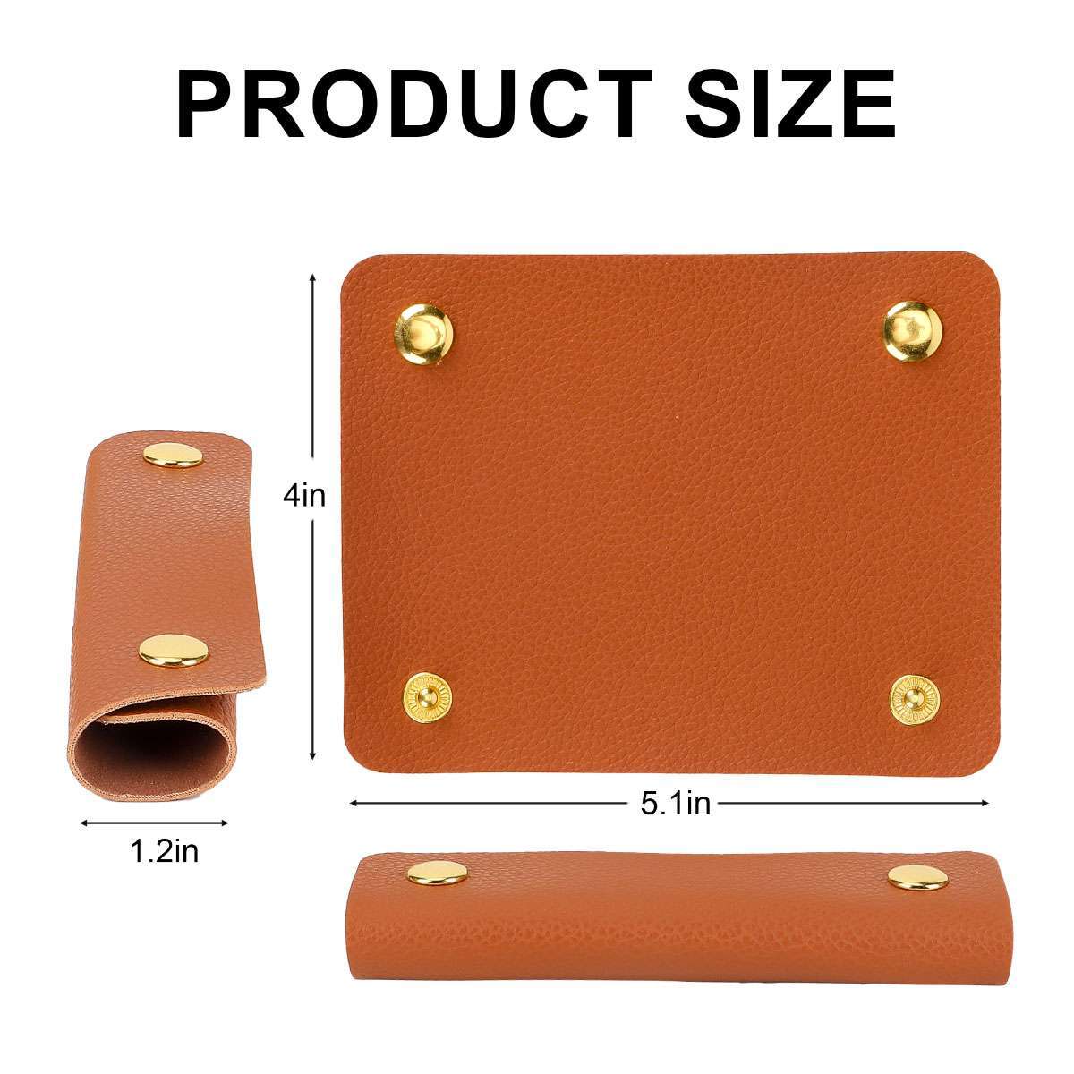Leather Handbag Handle Wrap Cover Purse Strap Cover Replacement with Button SALE