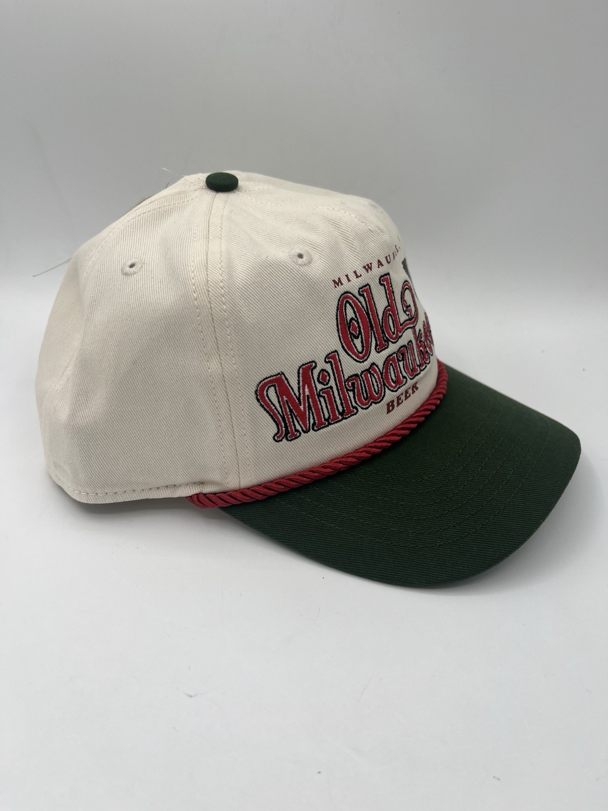 Old Milwaukee Beer Duck Hat Rope Brim Snapback Adjustable Hat New With Tags
