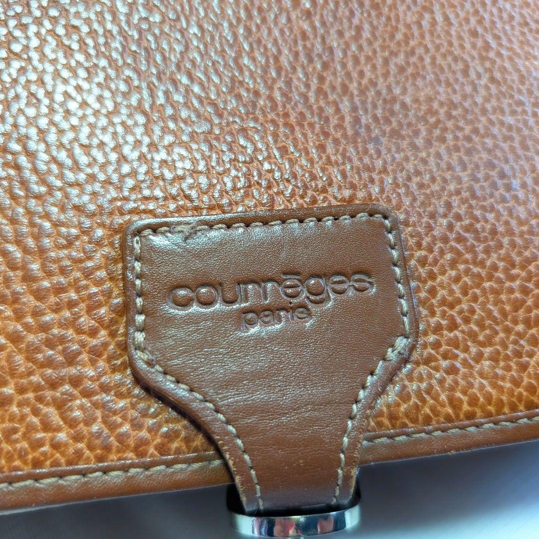 Courreges Brown Messenger Bag 9.8 inches