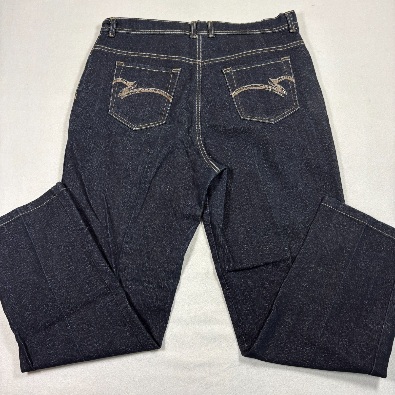 Gloria Vanderbilt Womens Amanda Jeans Size 14 Dark Wash High Rise Denim Y2K