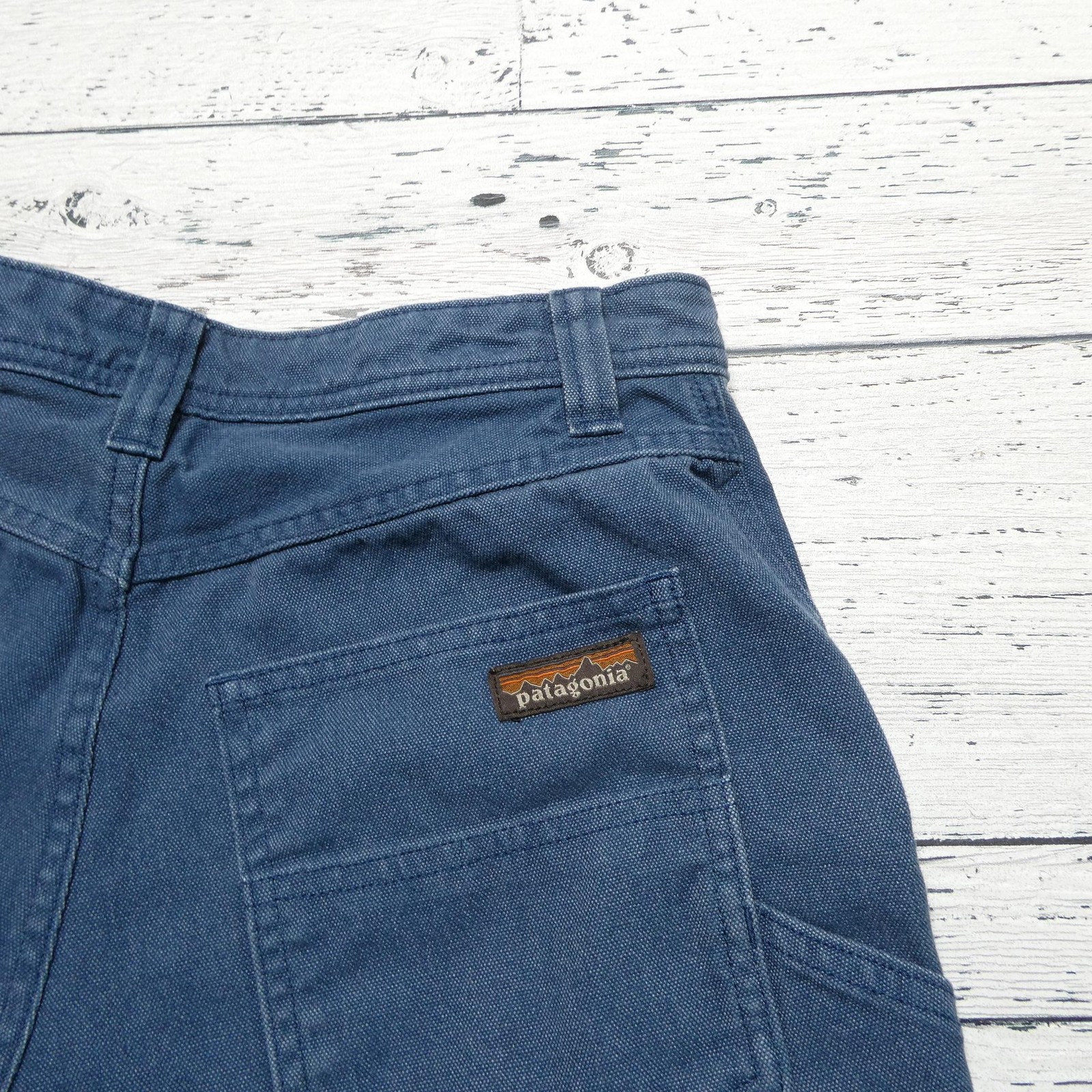 Vintage Patagonia Shorts Womens 4 Blue Cotton Canvas Utility Workwear Sri Lanka