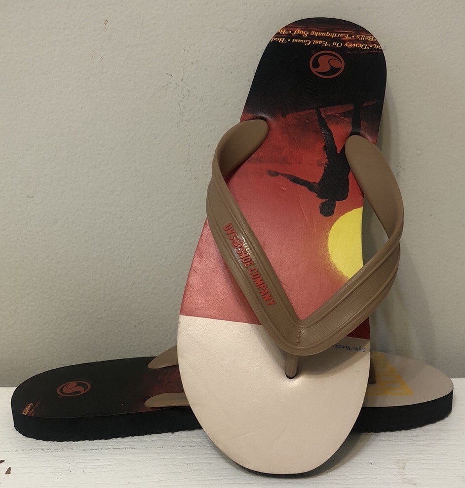 DVS Shoe Company Flip Flops Surfer Size 10