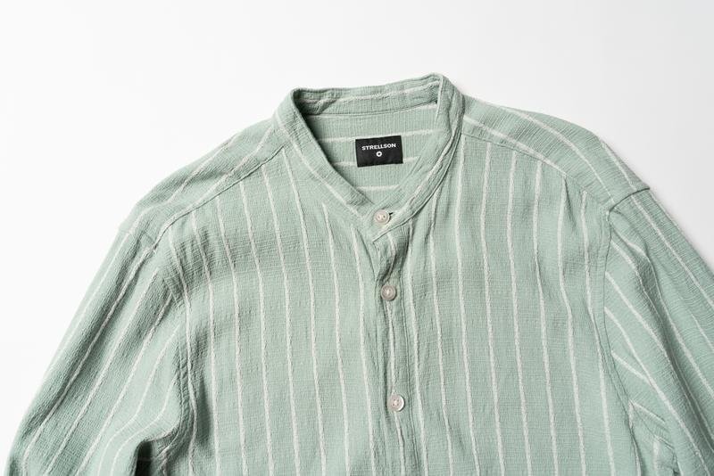 Men Strellson Shirt Mint Viscose 38 / M / 46
