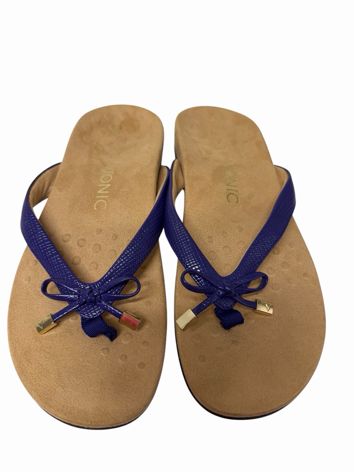 Vionic Rest Bella II Lizard Flip Flop Sandal Purple Women’s Size 8 NEW!!!