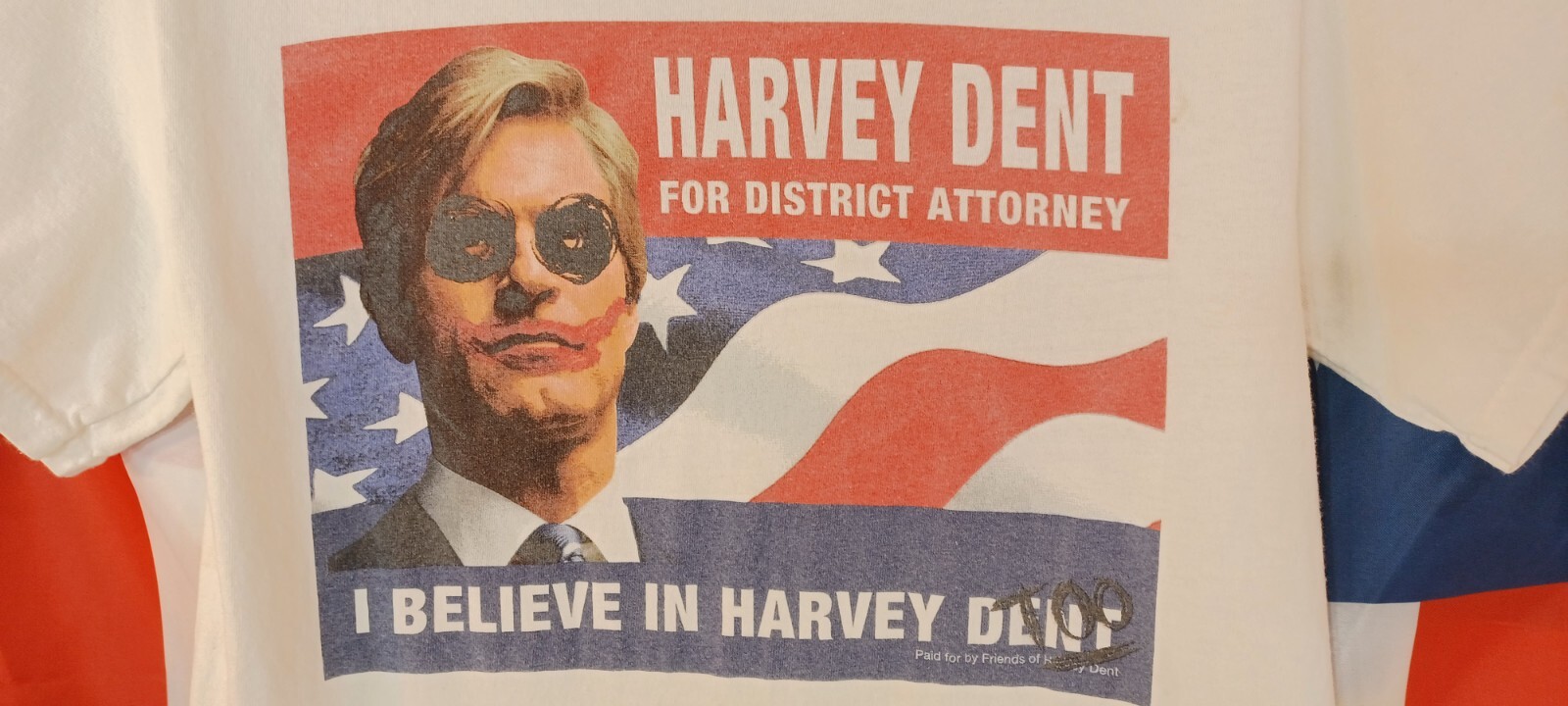 The Dark Knight Harvey Dent Joker Shirt 2008 Official Promo Batman DC Comics 🔥