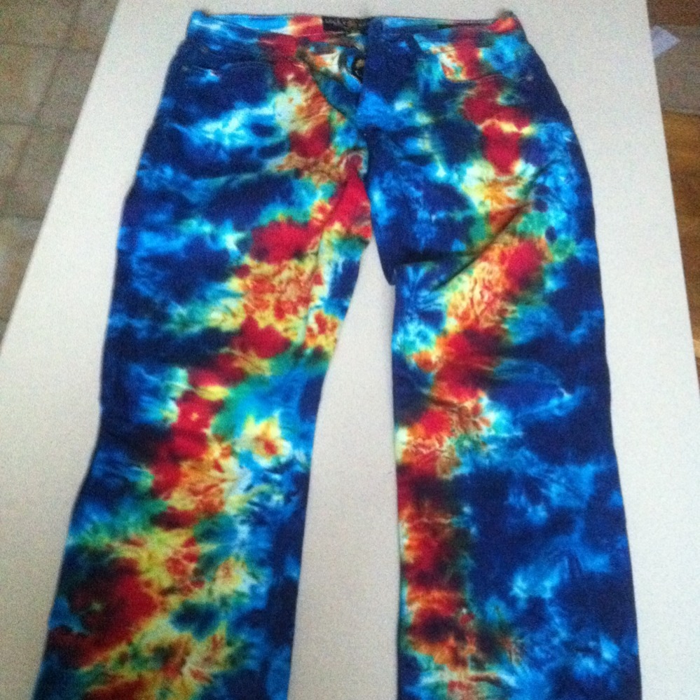 Lucky Brand 101 Super Slim Unisex Tie Dye One Of A Kind 30 32 Jeans