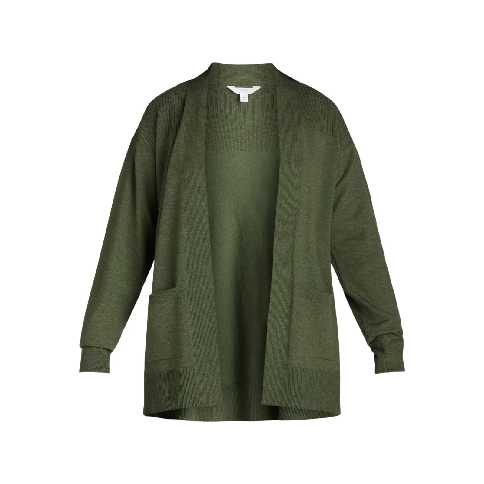Time and Tru Women’s Open Front Cardigan Sweater Lightweight with Pockets XS-XXL
