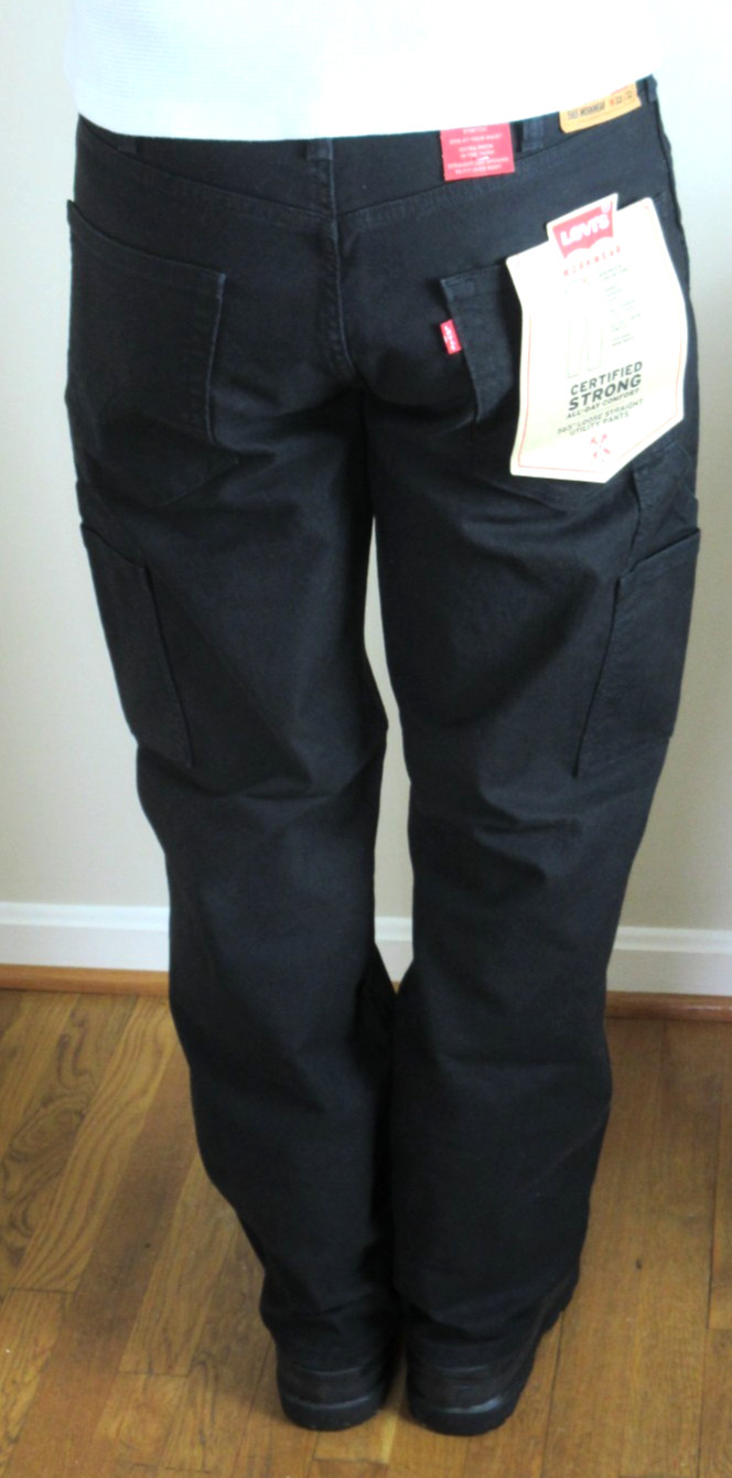 Levi’s Workwear Men’s 565 Loose Straight Fit Canvas Utility Pants Black NWT