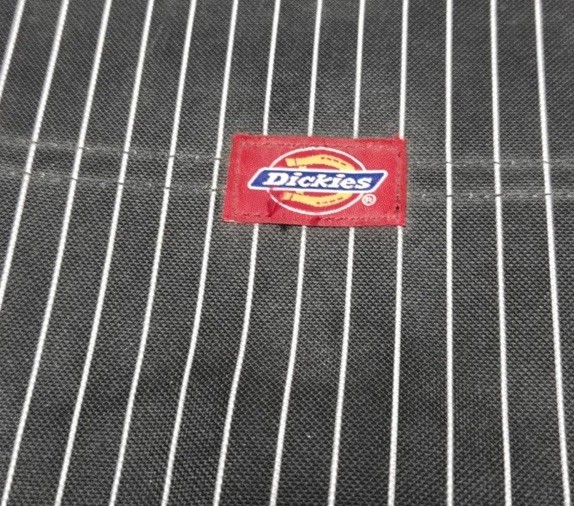 Vintage Dickies Pinstripe Messenger Bag Laptop Crossbody Y2K Black White