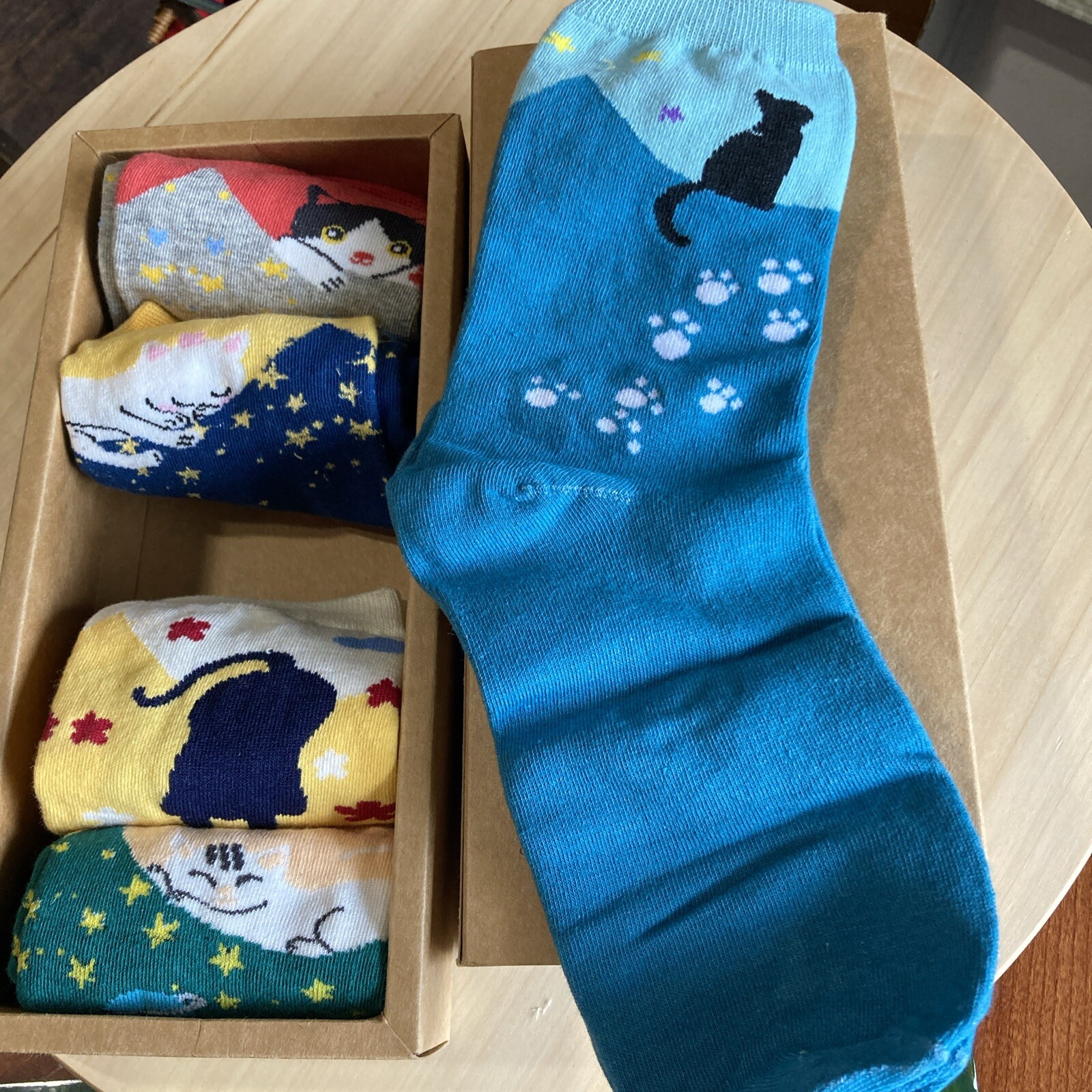 Leotruny Cat Boutique Socks NIB Multicolor Ankle 80% Cotton, 20% Spandex/elastic