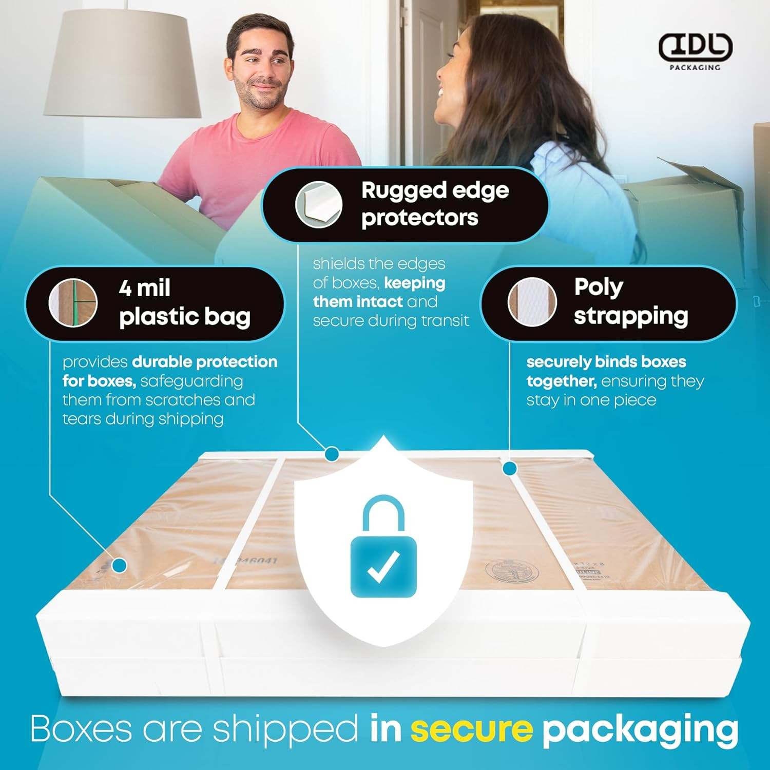 Medium Moving & Shipping Boxes 18 X 12 X 8 Inches (5-Pack) – Extra Strength 200
