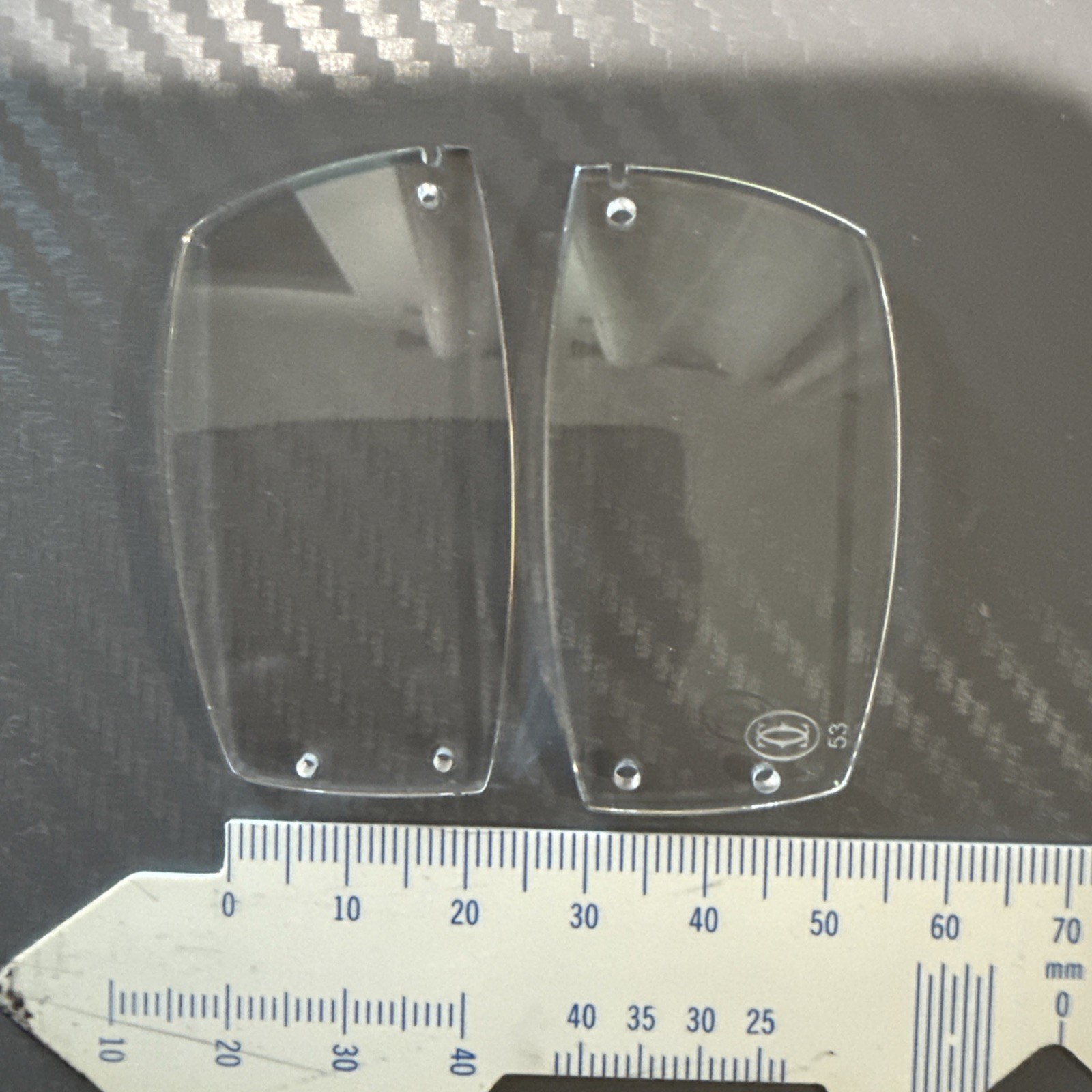 Clear OEM Cartier demo lens Big C model 92o eyeglasses sunglasses