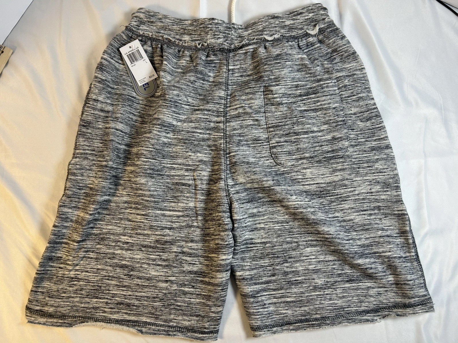U.S Apparel Men’s Gray Heather Lounge Shorts Hamstrings Size Large NWT Casual