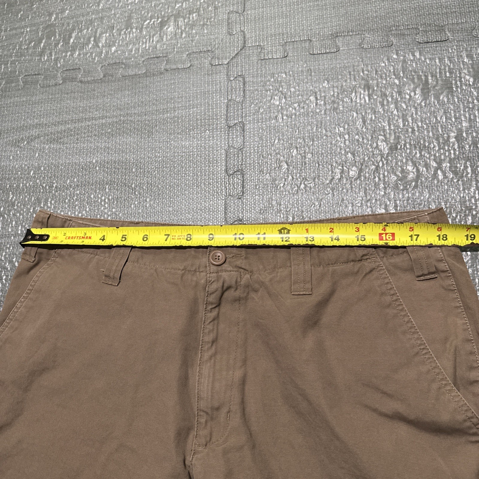 Eddie Bauer Shorts Ripstop Classic Outdoor 10” Men’s 36 Brown Travel Work Cotton