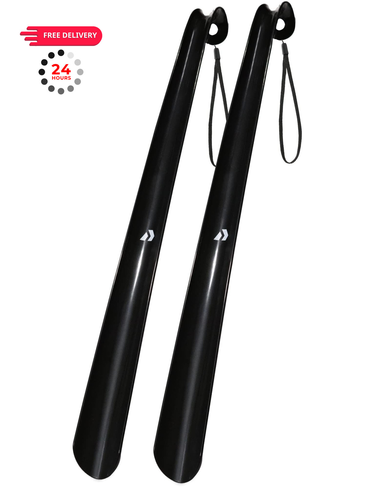Nextnoid Shoe Horn Long Handle for Seniors – 16.5 Inches, 16.5″ Black (Pack2)