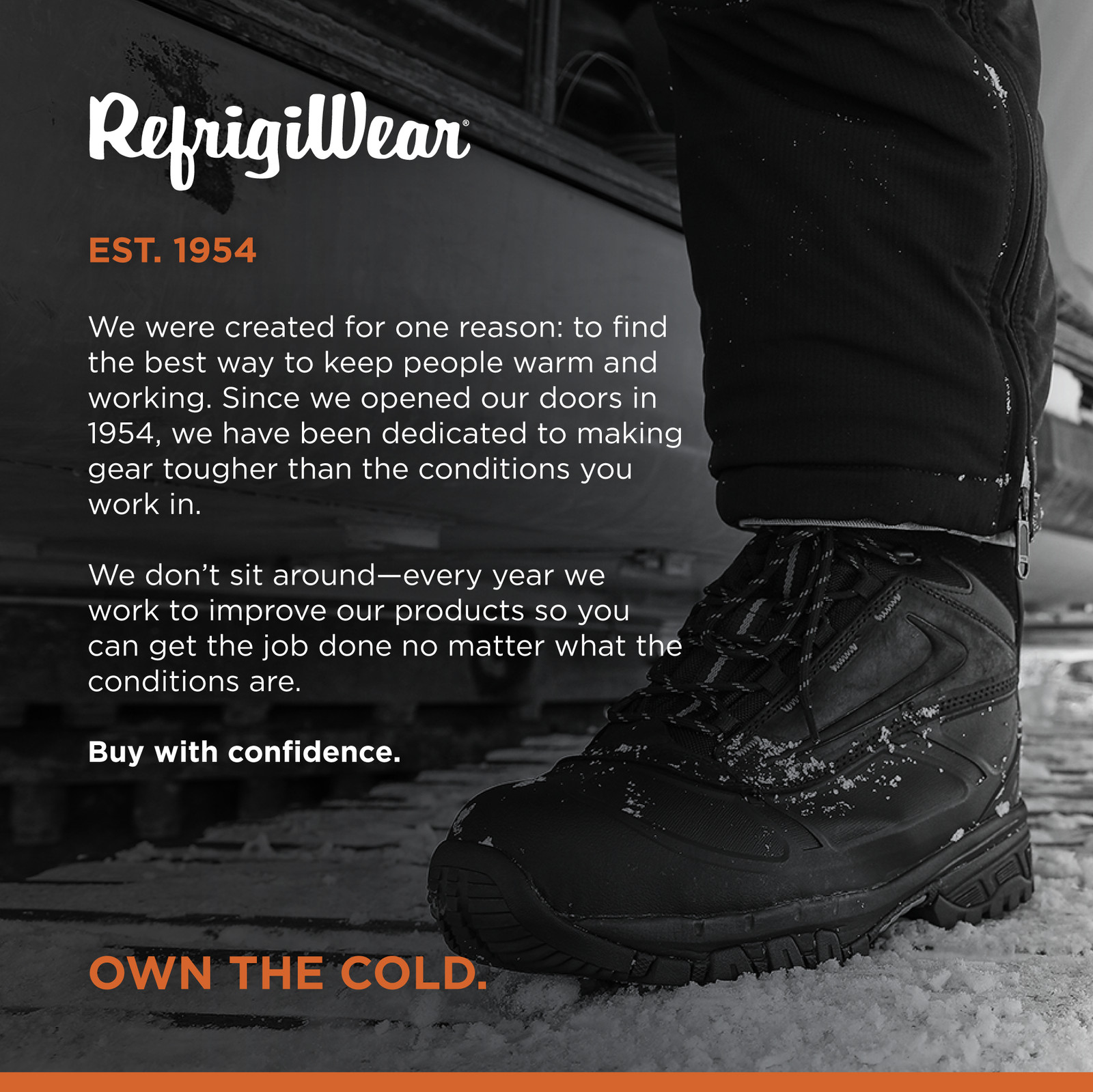 RefrigiWear Men’s PolarForce Max Waterproof Insulated 8-Inch Leather Work Boots