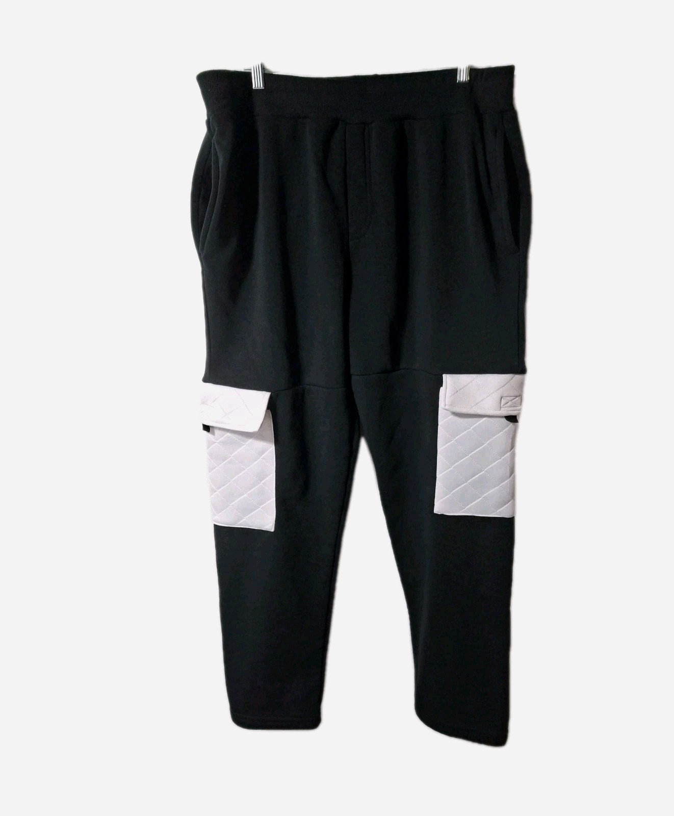 Track Joggers Pants Mens 2XL Black Fleece Active Outdoors Pockets