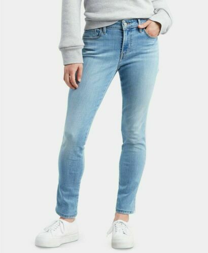 Levis Sculpt Classic Mid Rise Skinny Silver Side Strip Womens Jeans 6 Med, 8 Med