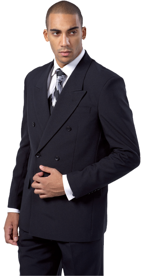 Men’s Polyester With Rayon Double Breasted button suit by Fortion Landi 5901