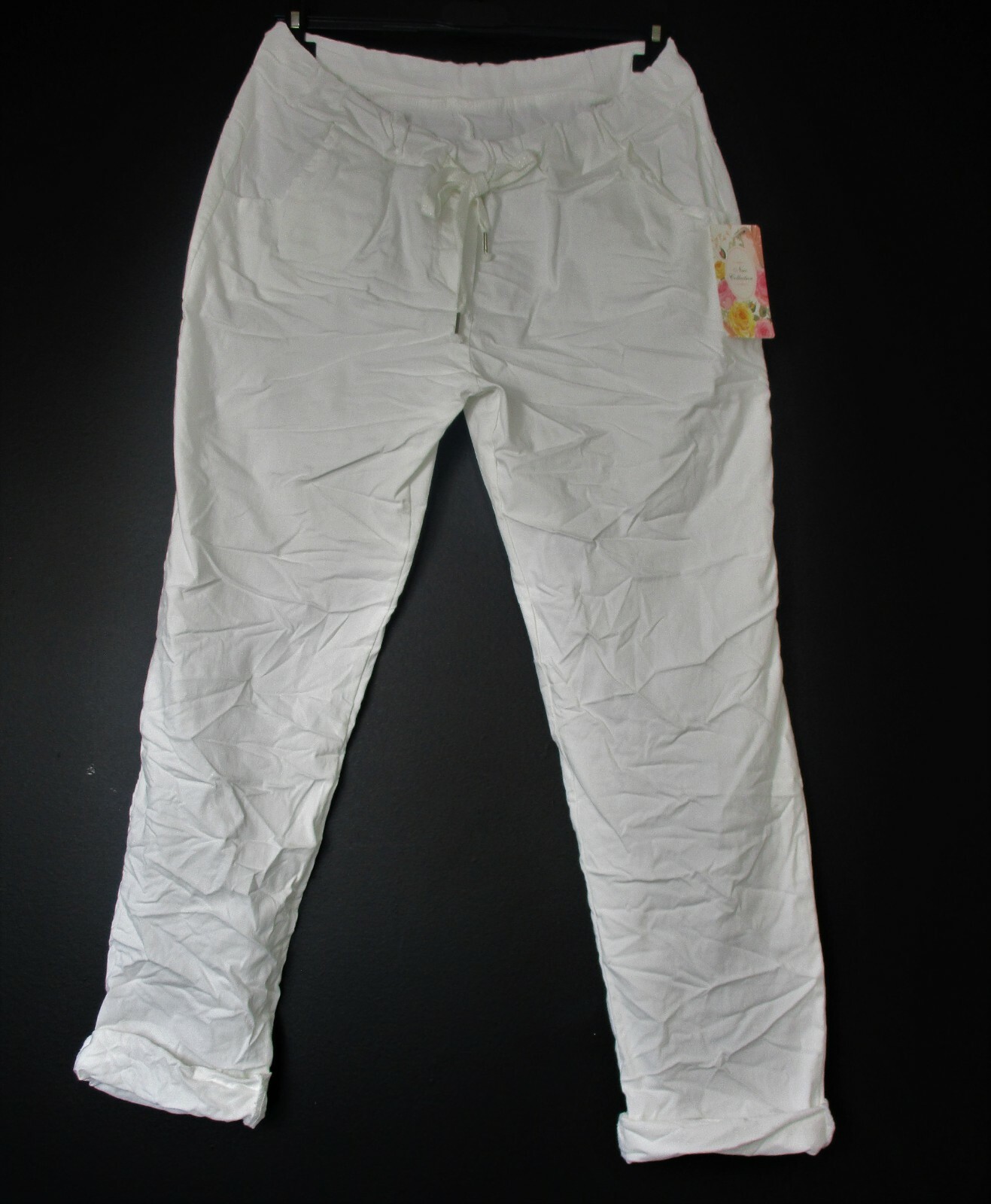LagenLook Ladies Stretchy 95% Cotton ‘Magic’ Trousers/Pants: Size Reguar & PLus