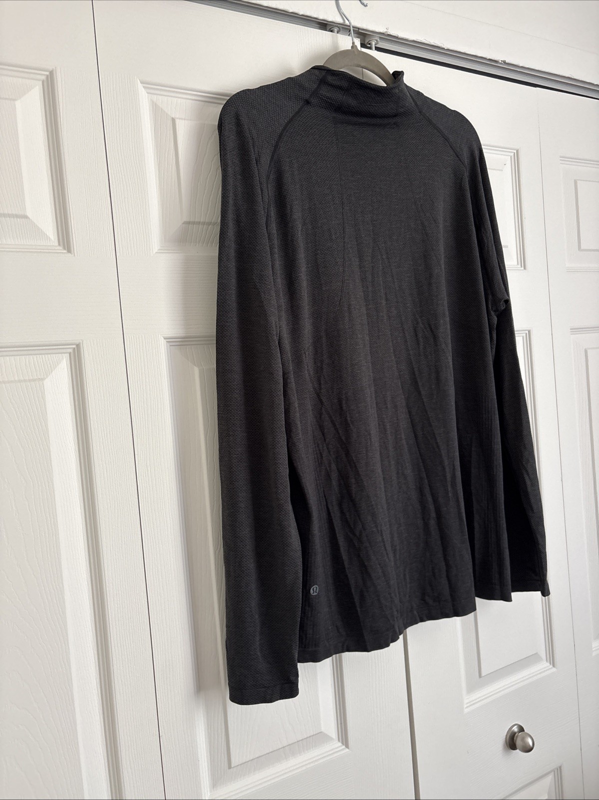LULULEMON METAL VENT TECH 1/2 ZIP LIGHTWEIGHT LONGSLEEVE PULLOVER BLACK SZ XL