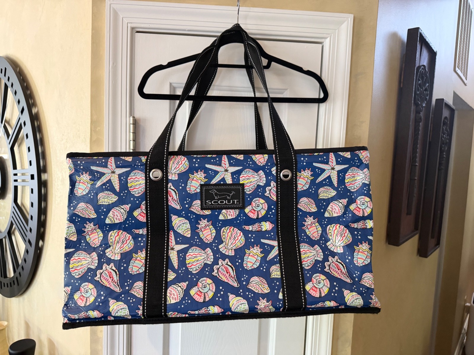 Scout Shellibrity Cabana Boy Extra-Large Tote Bag 21″ W x 12″ T x 10.25″ D NWOT
