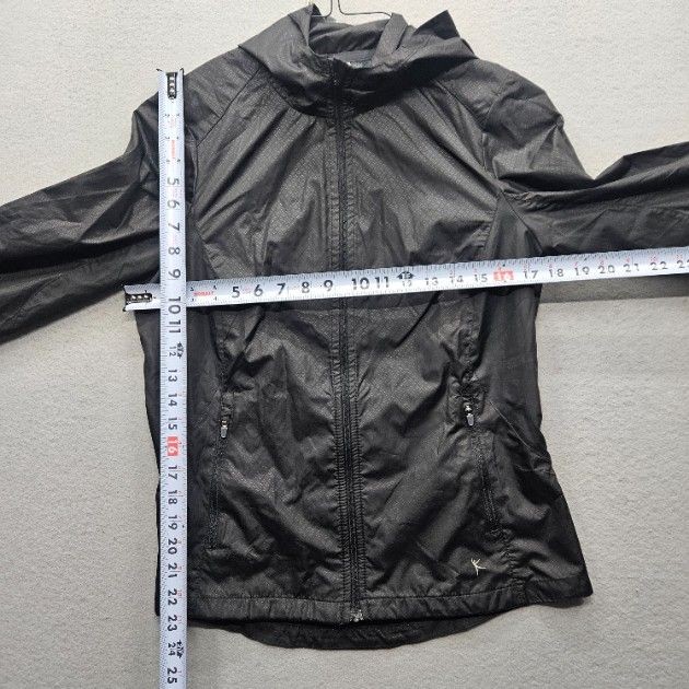 Danskin Now Women’s Size Small Black Soot Activewear Jacket Hooded Full Zip