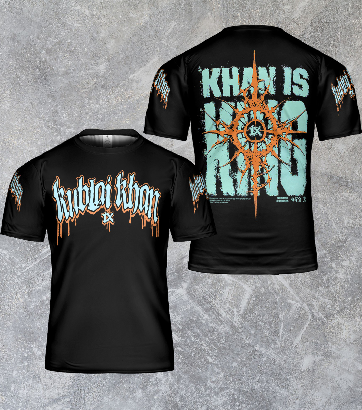 Rare Kublai Khan TX Band Swan Song Tour FULL SIZE S-5XL 3D T-SHIRT QT1041