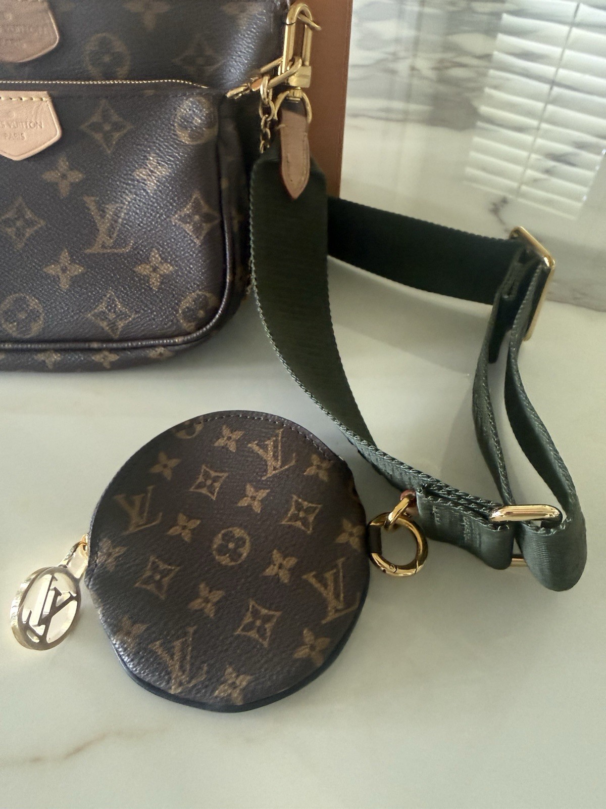 Louis Vuitton Multi Pochette Accessories Monogram Brown Crossbody Bag