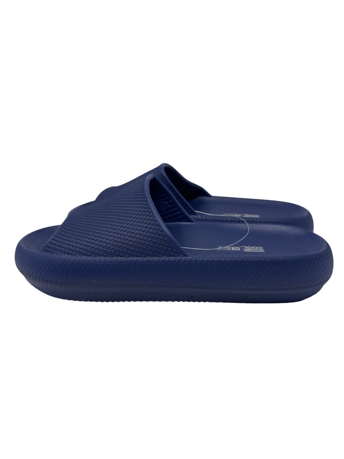 32 Degrees Cool Navy Cushion Slide Sandals Size XL W11-12 M9-10 Ultra Soft EVA
