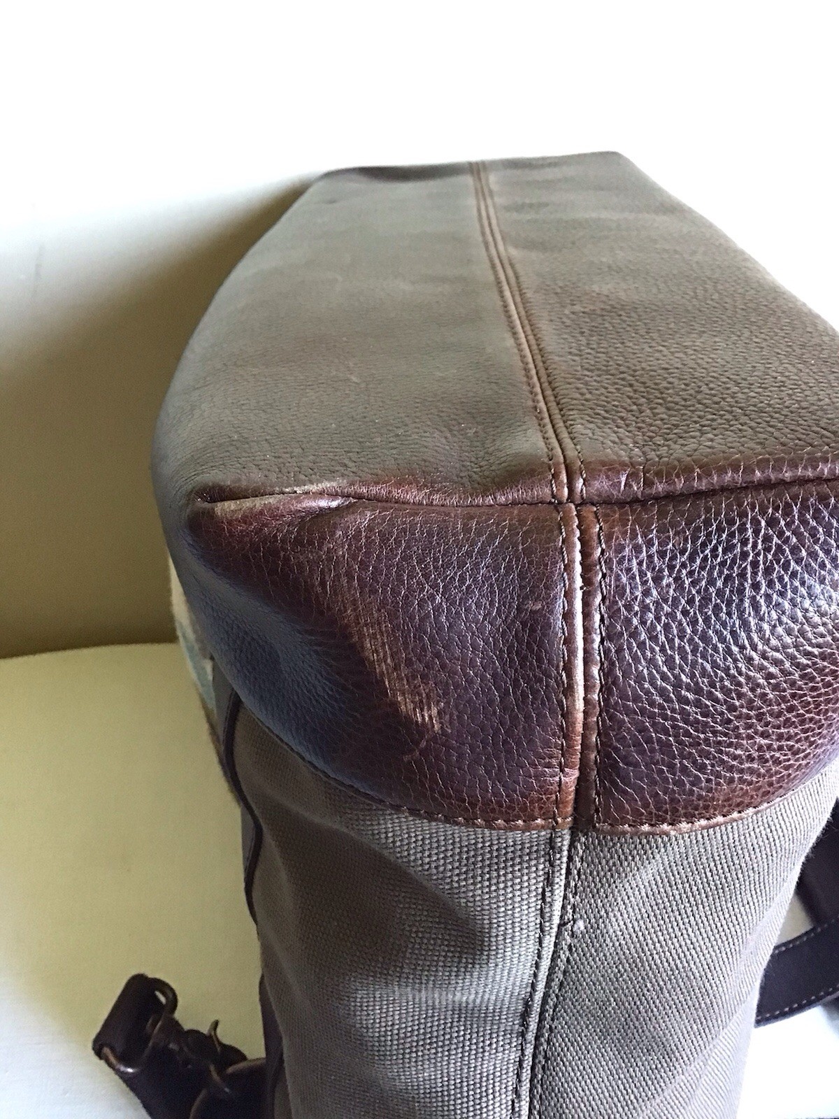Pendleton Wyeth Trail Brown Western Aztec Canvas Leather Weekender Duffle Tote