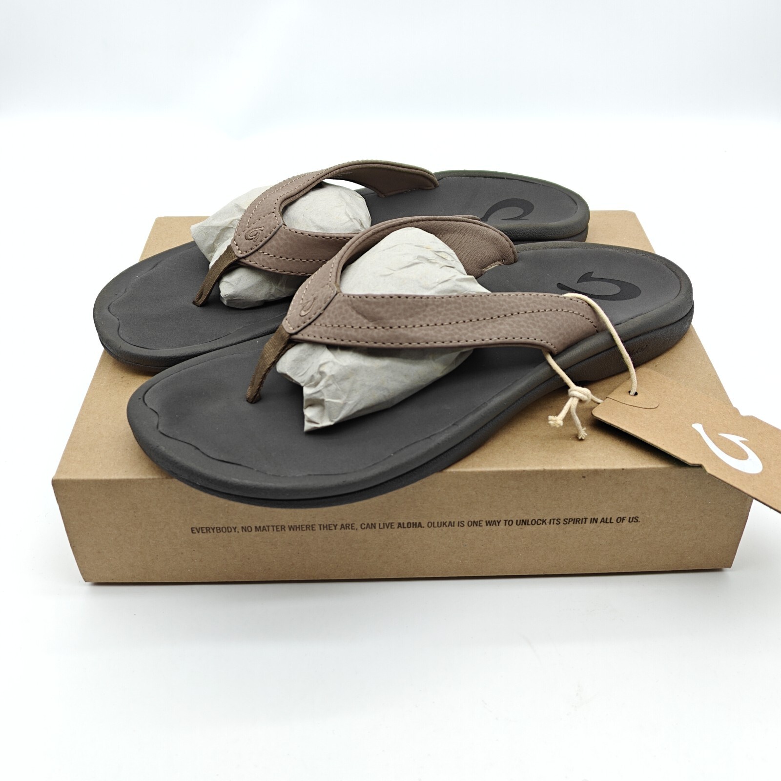 OluKai Women’s Ohana 20110-WM4E Brown Flip Flop Beach Sandals New SZ 6/7/8/9