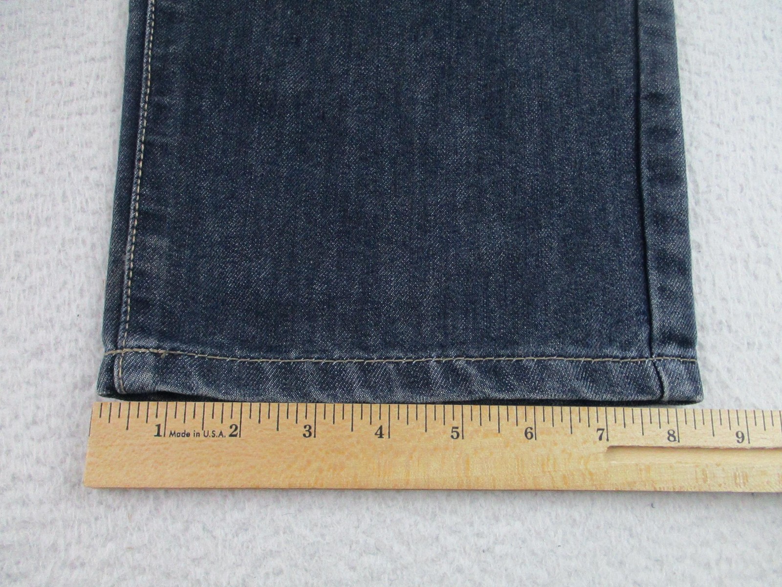 Ecko Unltd Jeans Mens 38 Dark Wash Athletic Fit Rhino Logo Back Pocket