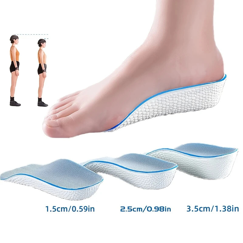Height Increase Insoles Orthotic High Cushion Insole Arch Support Flat Feet Reli