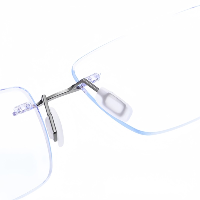 Rimless Polarized Sunglasses Magnet Clip-on Eyewear Fashion Metal Frame Glasses