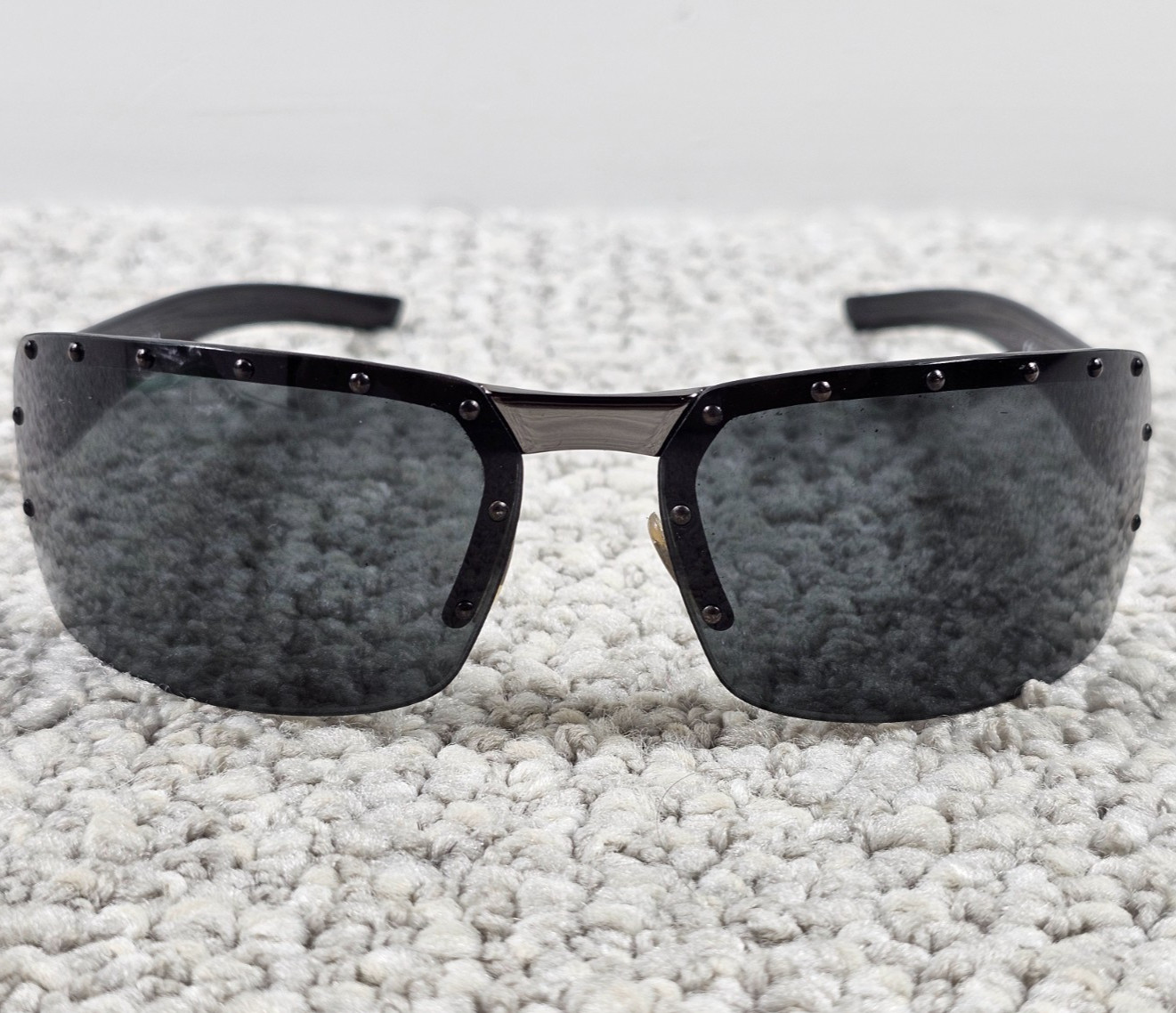 Gucci Italy Women’s Black Wrap Sunglasses 1823/S BLCP9 70-14-115mm Clean