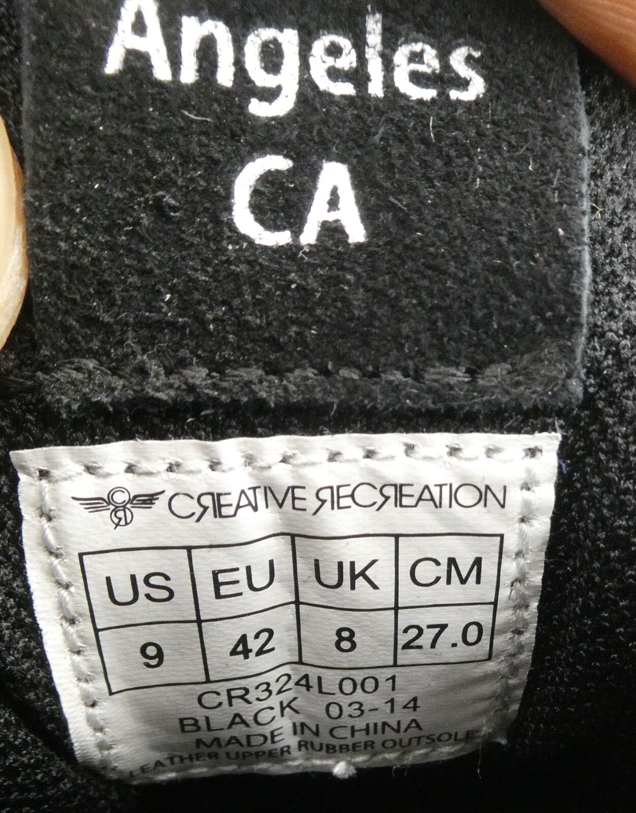 Creative Rec Shoes Cesario Lo Suede Los Angeles Black Sneaker Mismatched 9/10
