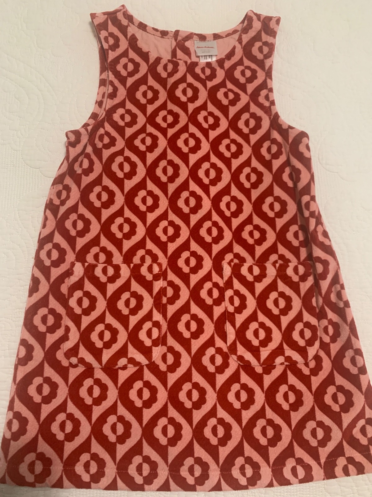Hanna Anderson Girl dress. Size 5. Red and Pink Color