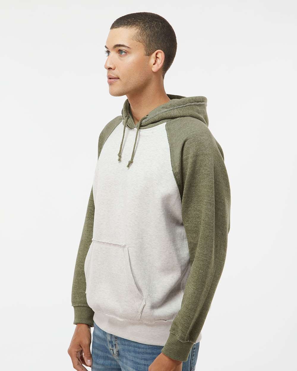 🔥 J. America Men Vintage Heather Hooded Sweatshirt Pocket Up To 3XL 8885