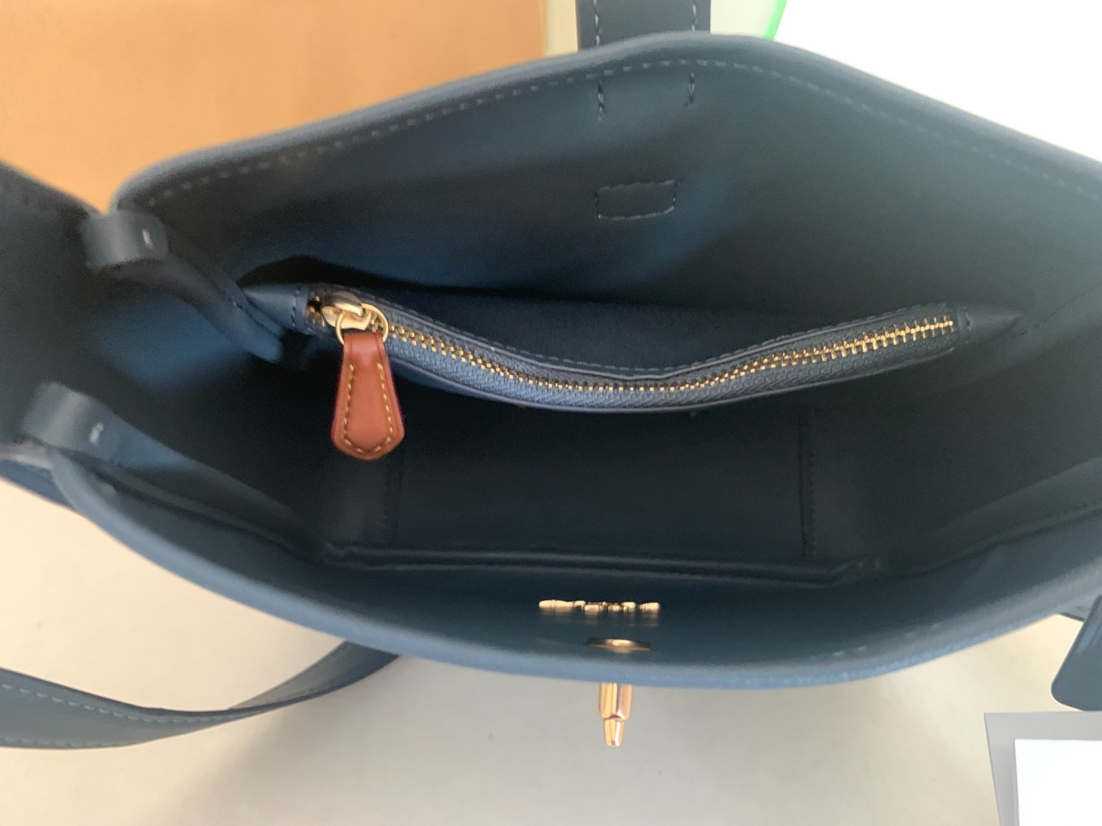NWT Coach CCZ44 Hadley Mini Crossbody Bag In Signature Denim & Leather Indigo