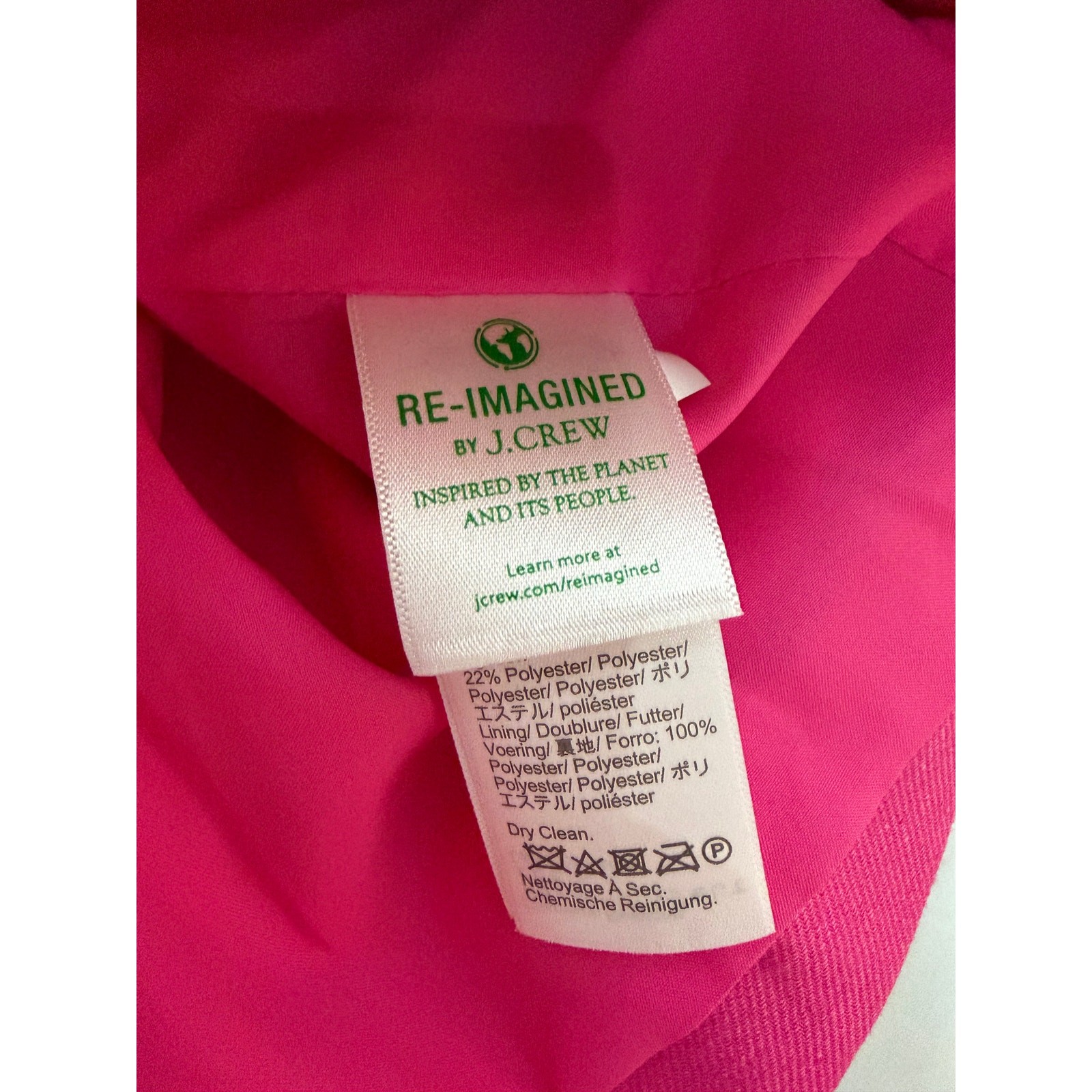 J. Crew Blazer Jacket 10 Broadway Stretch Linen Blend Pink Career Office Preppy