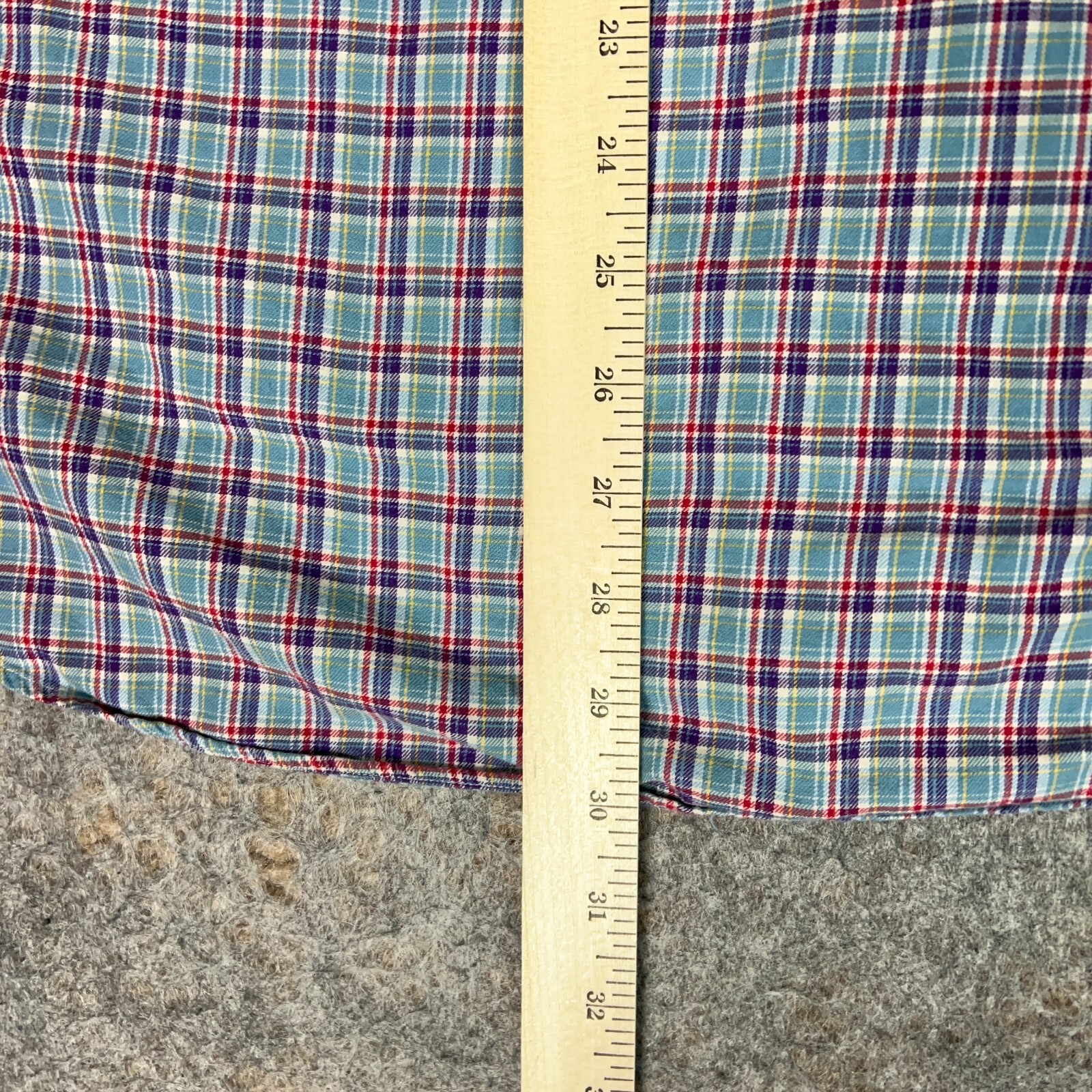 Ralph Lauren Men Shirt Extra Large Blue Purple Red Pony Preppy Classic Work Top