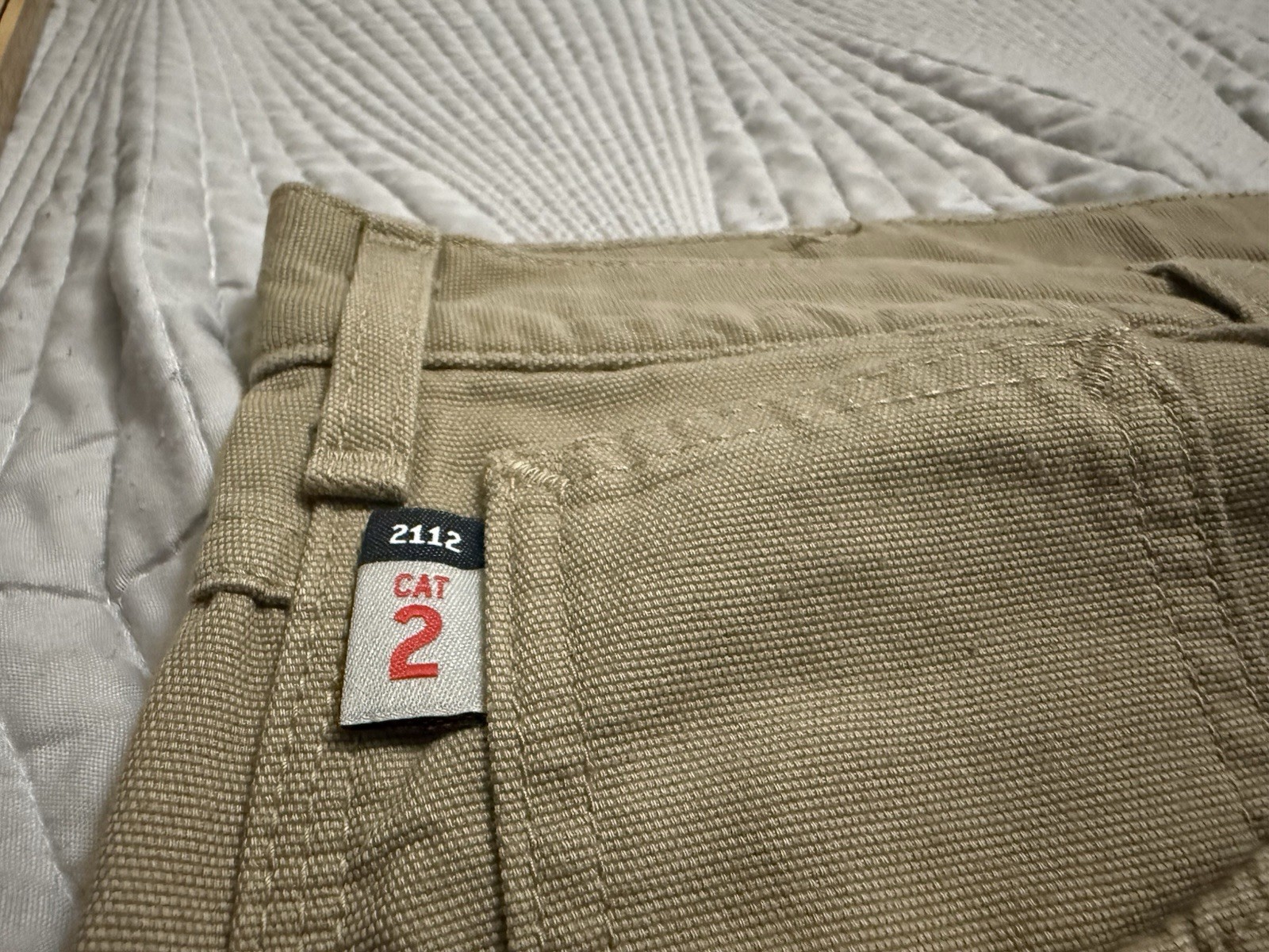 Carhartt FR Flame Resistant Canvas Cargo Workwear Pants Men 40 X 30 Tan Pockets