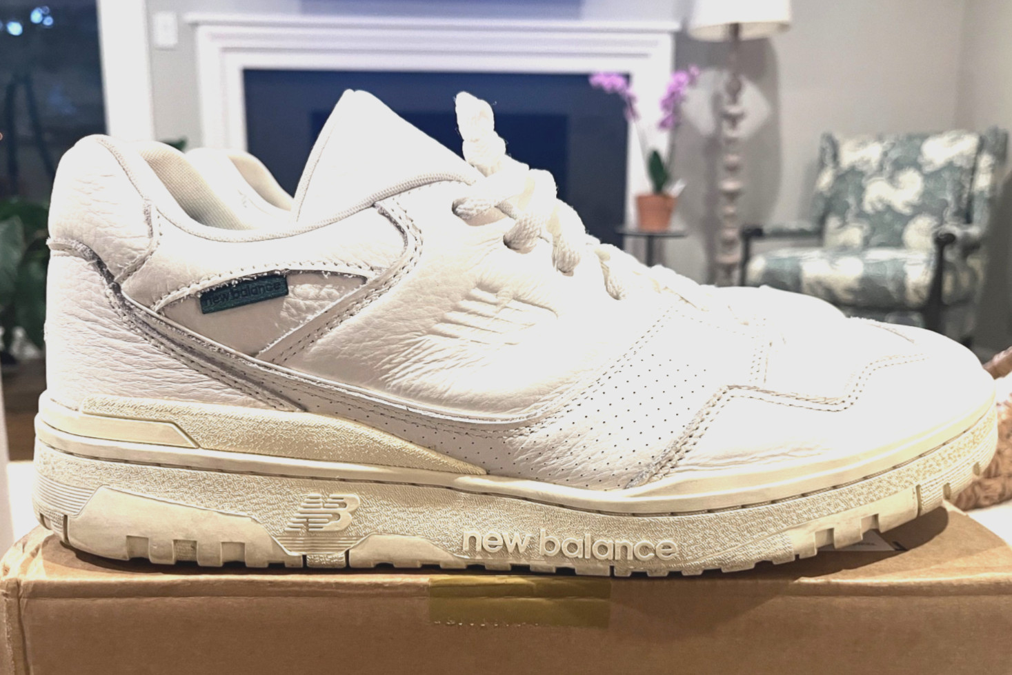 Size 15 – New Balance 550 White